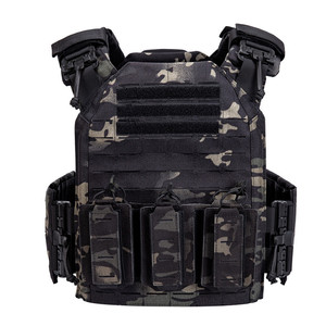 Chaleco Táctico de Nailon 1000D de Liberación Rápida con Panel Trasero de Velcro para Uniforme de Entrenamiento, Talla Única - Product Image 1