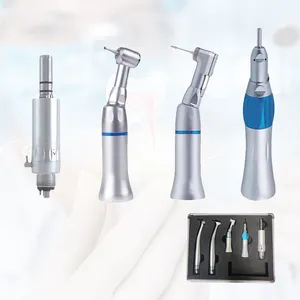 Factory Selling Push Button Head Cover Contra Angle Straight Handpiece Air Motor High Speed Low Speed Handpiece Set