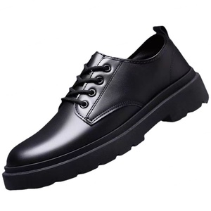 Men's Premium Business Casual English-Style Lace-Up Work <b>Shoes</b> with Thick Soles <b>Height</b> <b>Increasing</b> for Formal Office Occasions - Product Image 4
