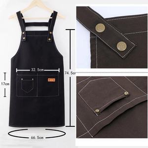 Tablier sans manches personnalisé, possibilité d'ajouter un logo ou un nom, tablier de cuisine respirant, tablier de serveur de <span class=keywords><strong>restaurant</strong></span>, anti-huile, pour <span class=keywords><strong>homme</strong></span> ou femme - Product Image 5