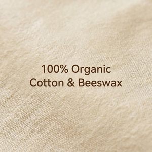 ถุงเก็บขนมปังทำจากผ้าฝ้ายเคลือบขี้ผึ้ง XL สำหรับขนมปังโฮมเมด ซาวโดว์ ถุงเคลือบขี้ผึ้งธรรมชาติแบบใช้ซ้ำได้สำหรับขนมปังสด - Product Image 4