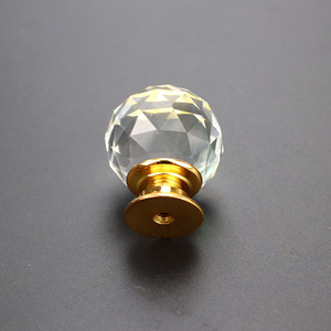 25mm Clear Crystal Furniture Cabinet Drawer Pull <b>Knob</b> Crystal Cabinet Pull handles - Product Image 5