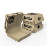 Boîtes à poulet frit personnalisées de qualité alimentaire, emballages pour restauration rapide, options brillantes, mates, gaufrées et dorées