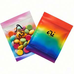 Custom Mylar Resealable Snack Ziplock Bag 3.5G/7G/1Lb Moisture and Smell Proof Three Side Seal Package for <b>Pet</b> <b>Food</b> - Product Image 3