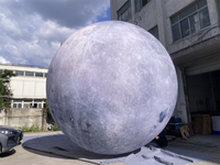 Thème de l'espace Boule de lune gonflable LED Planète Lune Ballon