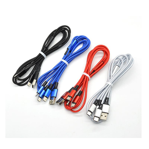Câble de charge USB rapide 3 en 1 2A, tressé en nylon, pour téléphones portables, ordinateurs, imprimantes et lecteurs de codes-barres, avec compatibilité universelle - Product Image 6