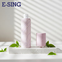 Bouteille d'émulsion rose en plastique PP en forme de U de 30 ml, pompe à vide, marque E-SING, pour crème visage cosmétique, portable, idéale pour les voyages – Fournisseur d'usine