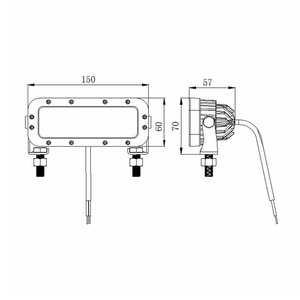 Hot Products With Rear Reverse <b>Light</b> 9v-80v 6LEDs Blue or <b>Red</b> Zone Safety Special Area <b>Light</b> Roof Safety - Product Image 6