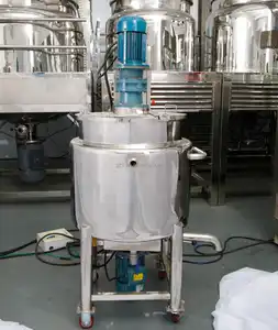 High Shear Emulsifier Barrel Heating Homogenizer Tank Liquid Soap Machine