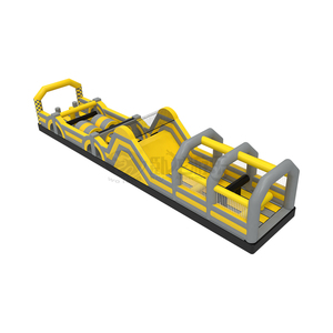 Pista de Obstáculos Inflable Grande Personalizada, Túnel Rodante, Muro de Escalada, PVC de Grado Comercial, Fácil de Instalar, Capacidad de 500 kg, para Exteriores - Product Image 2