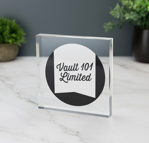 Best Sales Frosted Clear <b>Acrylic</b> PMMA <b>Block</b> with Company Logo for Retail Shop - Product Image 4