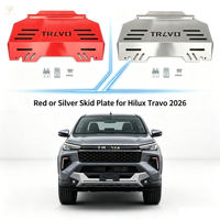 Kit de conversion de carrosserie de pick-up en matériau IRON, plaque de protection sous châssis rouge ou argentée pour Hilux Travo 2026