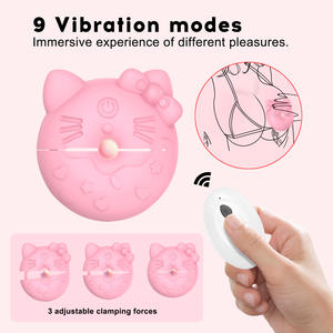 Clipes Elétricos para Seios Femininos Estimuladores de Prazer Íntimo com 9 Modos de Vibração, Clamps para Mamilo, Brinquedos Sexuais para Mulheres - Product Image 2