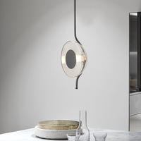 Luminaire suspendu en fer et verre au design nordique vintage, hauteur réglable, télécommande, AC, pour la maison, le bureau, la salle à manger, l'hôtel, la villa, le bar