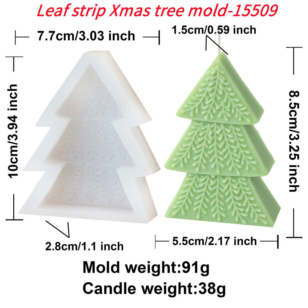 แถบใบคริสต์มาสแม่พิมพ์ต้นไม้-15509
