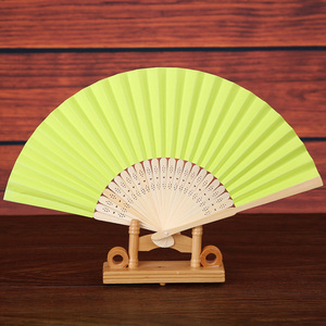 Impreso personalizado plegable ventilador plegable de <span class=keywords><strong>papel</strong></span> de bambú VENTILADOR DE LA MANO - Product Image 2