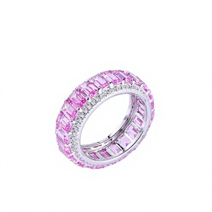 Bague solitaire en argent sterling 925 de qualité supérieure avec diamant de laboratoire pour femme, bijoux fins de luxe, élégante bague de fiançailles - Product Image 2