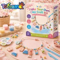 NOUVEAU Kit de fabrication de bracelets en argile auto-durcissante pour enfants, ensemble de loisirs créatifs de bijoux DIY, FOURNISSEUR DE TRÈS FOI D'CONFIDENCE TOFOAM