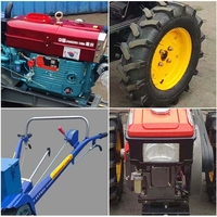 Tracteur à deux roues diesel puissant, tracteur agricole manuel, tracteur portable pour les petites exploitations agricoles en montagne et sur les terrains en pente