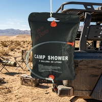 Ensemble de sacs de douche pliables écologiques en PVC de 20 L avec interrupteur marche/arrêt pour le camping en plein air, la randonnée, la sécurité Baolong C1004A