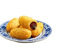 Boules de riz glutineux Sanquan surgelées au sucre brun, 300g, à frire pour les restaurants pour enfants, collations, desserts, boîte de dim sum