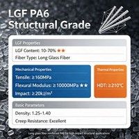 Granulés de PA6 renforcés de fibres de verre (LGF) haute résistance aux chocs pour composants automobiles, structurels et industriels