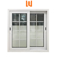 Diseño moderno PVC Ventanas corredizas de doble acristalamiento Pantalla de acero inoxidable Marco de aleación de aluminio Cortina colgante de apertura horizontal