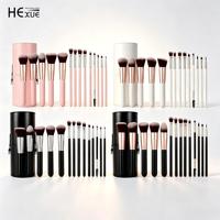 Lot de 14 Pinceaux de Maquillage Professionnels Haute Qualité pour le Teint et les Yeux, avec Logo Personnalisé et Marque Privée