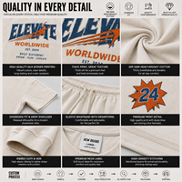 Ensemble streetwear pour homme en coton 100% 280G, imprimé graphique, t-shirt à manches courtes et short, ensemble de survêtement assorti pour homme, OEM ODM personnalisé