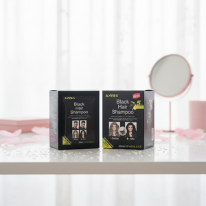 Tinta per Capelli Nera Naturale Permanente, Crema con 96% di Contenuto Vegetale, <span class=keywords><strong>Senza</strong></span> <span class=keywords><strong>Ammoniaca</strong></span>, Copre i Capelli Grigi, <span class=keywords><strong>Colore</strong></span> a Lunga Durata, Qualità Professionale - Product Image 5