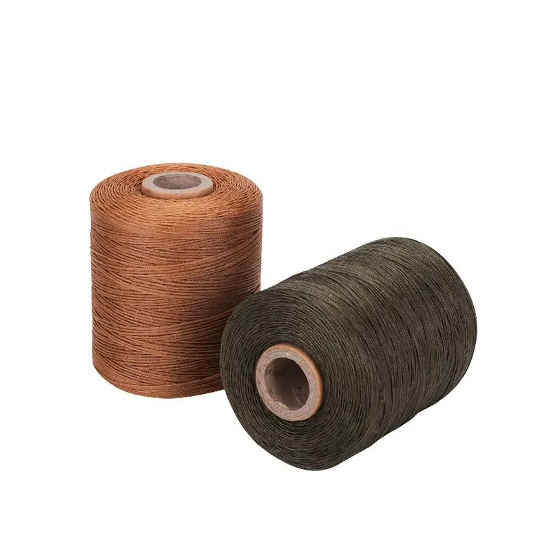 Hot Selling Waxed For Leather 100% Polyester Wax Thread 0.8mm Flat Waxed Thread