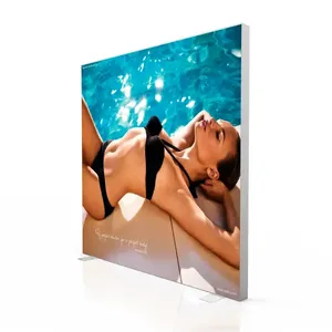 Werbung Messe Messestand Display Spannung Stoff Hintergrund Seg Pop Up Led Backlit Light Box