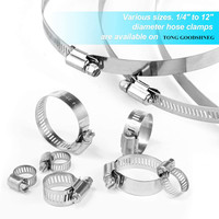 Collier de serrage de qualité garantie DIN 3017 en acier inoxydable SS304 SS316 SS316L colliers de serrage à une seule oreille pour tuyau