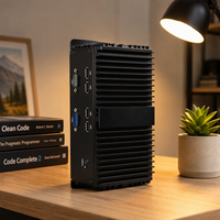 PC Mini Industri Tanpa Kipas OEM Intel Celeron J1900 N2840 N2930 RAM 4GB/8GB Penyimpanan 256GB Win7/10 Linux untuk PC Mini