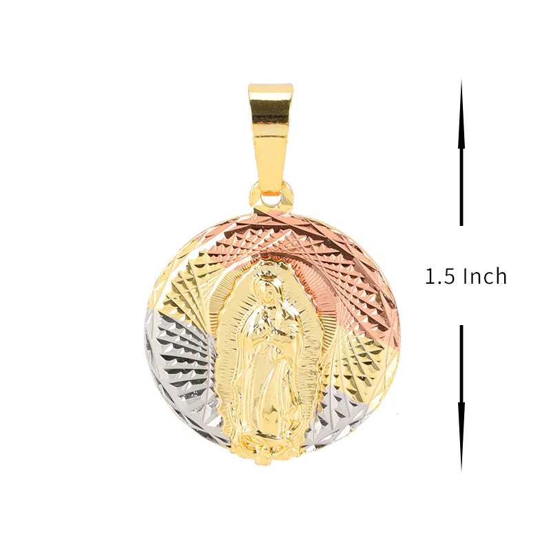 Oro Laminado Por Mayoreo 18k Religious Jewelry Pendant Jesus Cross