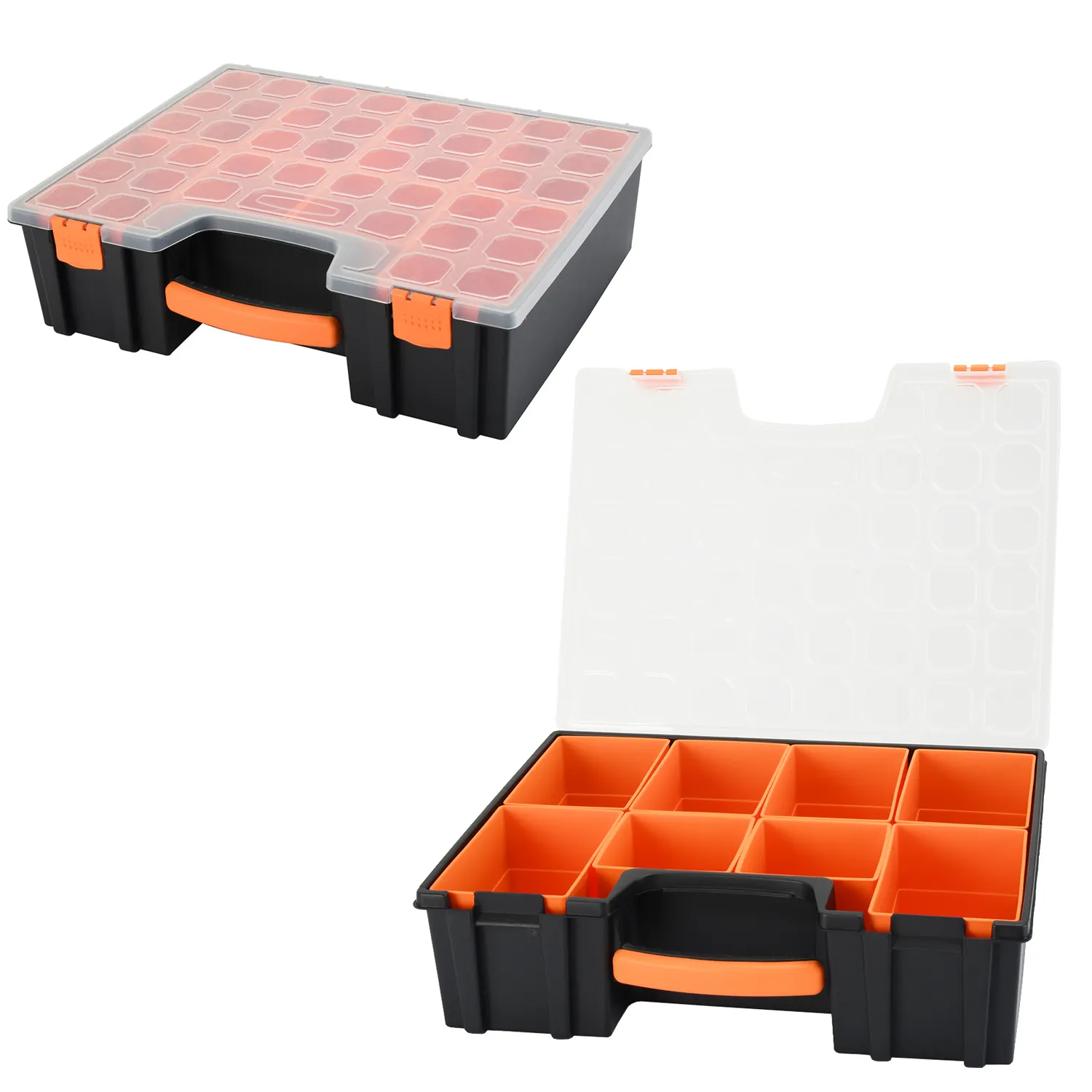 Vertak 8 compartment plastic screw box storage wholesale portable screws packaging box