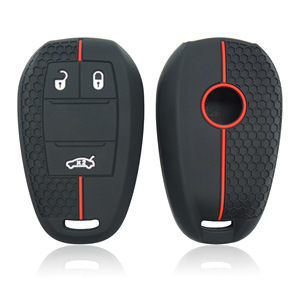 Étui de protection pour clé de voiture Alfa Romeo, compatible avec Giulia <span class=keywords><strong>Tonale</strong></span> et Stelvio Stanwei, housse en silicone résistante aux rayures, marque RYHX - Product Image 3