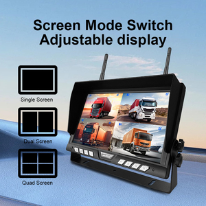 Strong Signal 9 Inch DVR Screen With 4pcs Wireless Backup <b>Cameras</b>, Cordless Rear View Reverse Aid Monitor <b>System</b> Wireless- 9 Inc - Product Image 4
