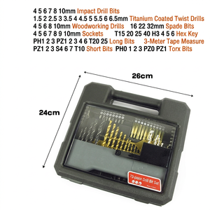 70Pcs <b>Drill</b> <b>Bit</b> Kit Professional Metal <b>Drill</b> Set with Compact Case (Full Size Range for DIY & Construction) - Product Image 2