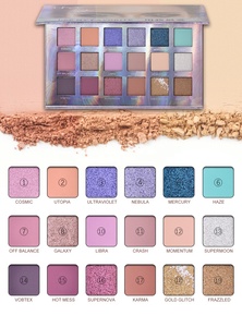 INSTOCK <span class=keywords><strong>UMF</strong></span> vegano cosméticos maquillaje sombra de ojos <span class=keywords><strong>18</strong></span> colores paleta de sombra de ojos con etiqueta privada - Product Image 3
