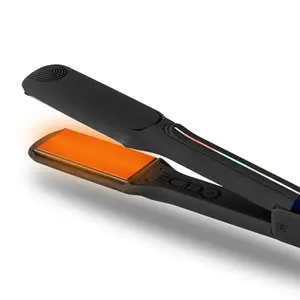 In Stock Flat iron Titanium MCH Heat 480F Curling Portable LCD Display Salon Nano Hair Straightener
