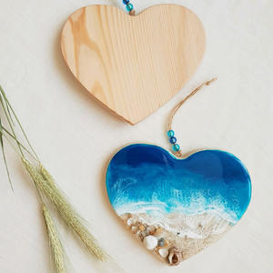 Artesanías <span class=keywords><strong>de</strong></span> madera DIY Tamaño personalizado Resina epoxi y taza <span class=keywords><strong>de</strong></span> madera Mat Sea Journey Presente regalo - Product Image 2