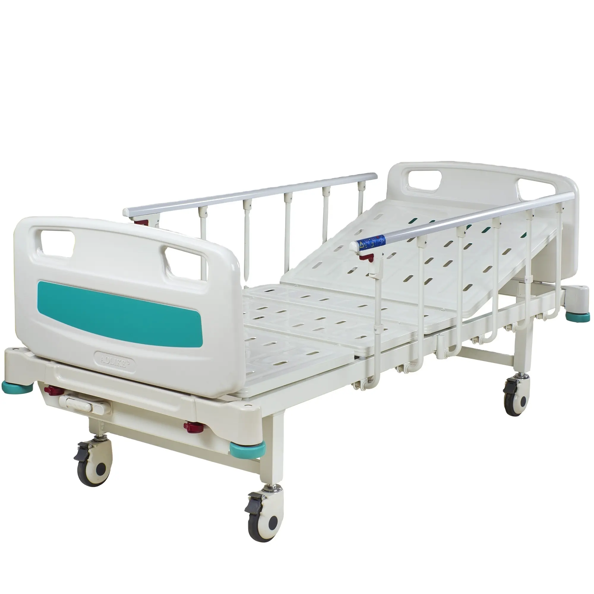 Bestseller buon prezzo produttori di mobili ospedalieri 1 funzioni un letto di cura manuale a manovella per l'ospedale
