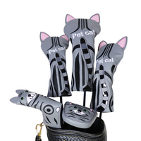 Ensemble de housses de club de golf personnalisées PINMEI en cuir PU 1 #   3 #   5 #   Putter hybride 50g