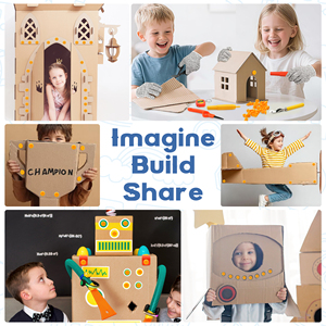 Kit de Construcción de Cartón - 150 Piezas de Herramientas de Corte para Niños, Juguetes Educativos STEM, Regalo para Proyectos de Bricolaje para Niños y Niñas - Product Image 6
