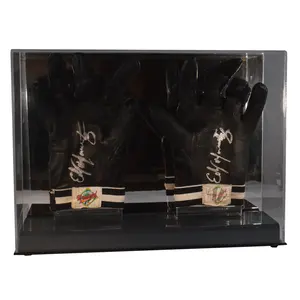 SINGLE BOWLING PIN ACRYLIC DISPLAY CASE WITH GOLD RISERS: Custom
