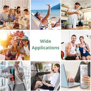 20oz Skinny Sublimation Tumbler Stainless Steel Vacuum Insulated Straight Cup Double Wall Travel <b>Mug</b> - Product Image 6