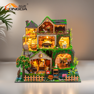 Casa de Muñecas de Madera Hongda L2501, Set de Casa de Muñecas para Niñas, Miniaturas de Casa de Muñecas, Casa de Muñecas DIY - Product Image 4