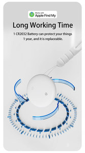 Thiết bị định vị thông minh <span class=keywords><strong>GPS</strong></span> AirTag đạt chứng nhận <span class=keywords><strong>CE</strong></span> <span class=keywords><strong>FCC</strong></span>, dành cho trẻ em và vật nuôi, tương thích với hệ thống Tìm thiết bị của Apple trên hệ điều hành iOS - Product Image 3