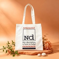 Sac fourre-tout en toile blanche imprimé sur mesure, sac de courses réutilisable en coton, sac cadeau promotionnel pour les campagnes d'entreprise